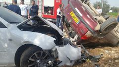 اصابات بينها خطيرة في حادث سير بقلقيلية