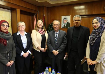 جامعة النجاح الوطنية  تستضيف وفداً من مؤسسة ال DAAD الألمانية