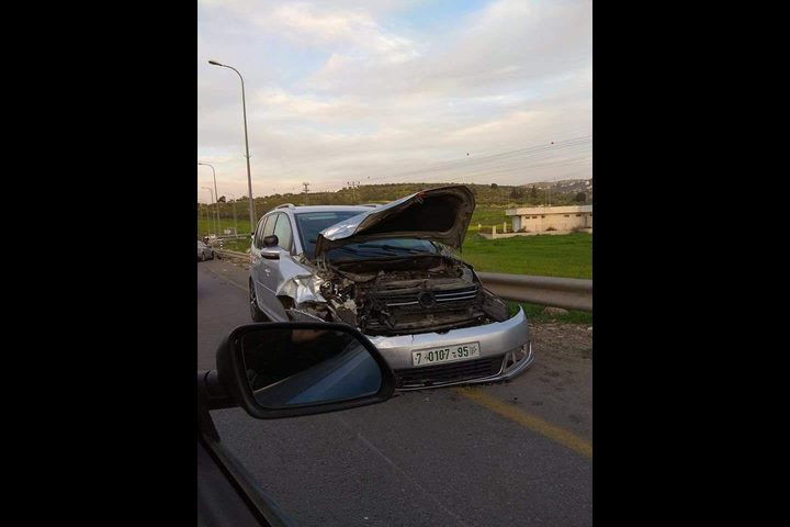 حادث سير بين 3 مركبات في قلقيلية