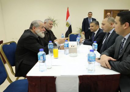 وفد من الجهاد الاسلامي يلتقي الوفد الأمني المصري