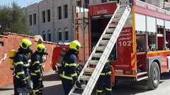 الدفاع المدني ينفذ مناورة تحاكي التعامل مع حريق بمحطة تعبئة غاز