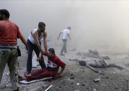 إصابة 7 مواطنين في قصف من الغوطة الشرقية على مشفى بدمشق