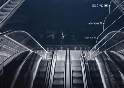 أول سلّم متحرك في العالم يستخدم تويتر