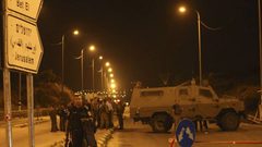 قوات الاحتلال تنصب حاجزاً على مفرق بلدة "جبع"جنوب جنين