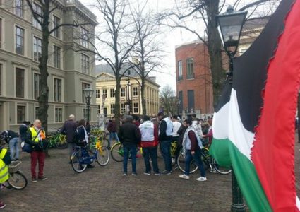 مسيرة بالدراجات الهوائية في هولندا دعماً لفلسطين