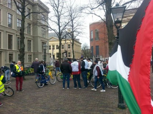 مسيرة بالدراجات الهوائية في هولندا دعماً لفلسطين
