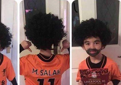 طفل مهووس بمحمد صلاح يثير إعجاب رواد "التواصل"