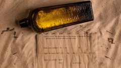 العثور على أقدم رسالة في زجاجة