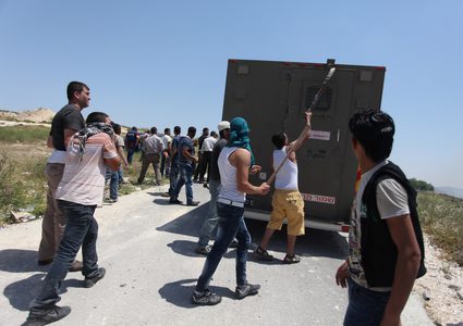 إندلاع مواجهات جنوب نابلس