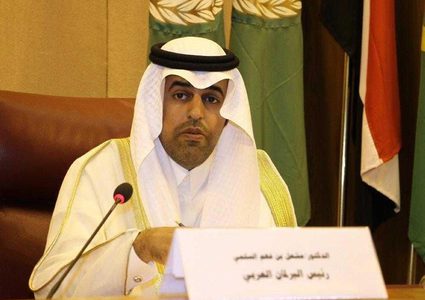 رئيس البرلمان العربي يرفض تسيس دور "الأونروا" ويدعو دول العالم لدعمها