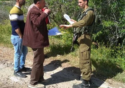 الاحتلال يصادر 10 دونمات قرب مدرسة بورين جنوب نابلس