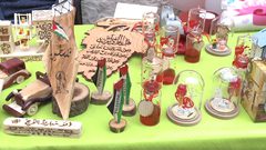 بالفيديو.. معرض "غرزة حب" للمشغولات اليدوية النسوية