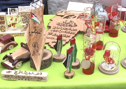 بالفيديو.. معرض "غرزة حب" للمشغولات اليدوية النسوية