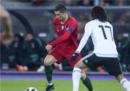 كرستيانو رونالدو يفسد فرحة منتخب مصر في الثواني الاخيرة