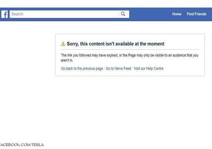 إغلاق صفحات "تيسلا" و "سبيس إكس" على فيسبوك
