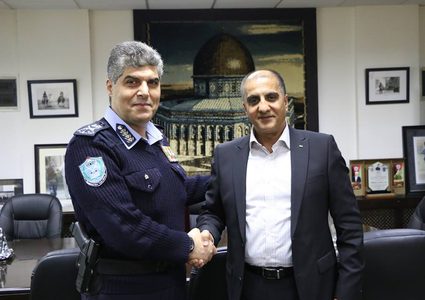 اللواء حازم عطالله يستقبل السفير الفلسطيني في بلغاريا