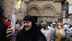المسيحيون في القدس يحتفلون بـ "أحد الشعانين"