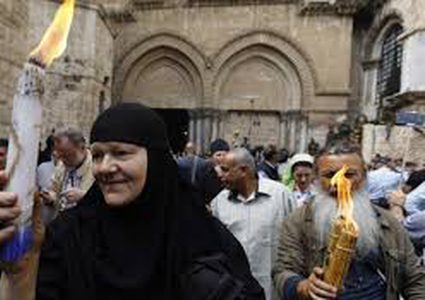 المسيحيون في القدس يحتفلون بـ "أحد الشعانين"