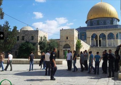 مستوطنون يقتحمون الأقصى والاحتلال يعتقل أحد حراس المسجد