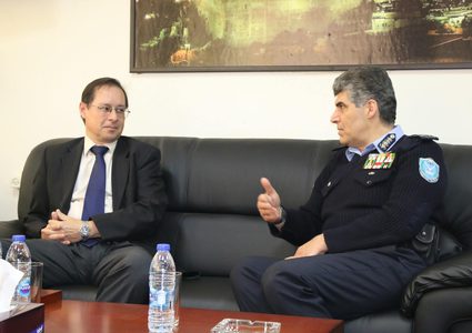 اللواء حازم عطالله يستقبل سفير روسيا الاتحادية لدى دولة فلسطين