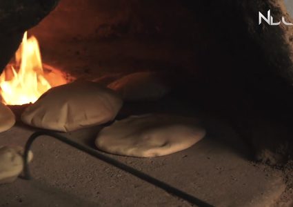 "خبز الطابون"من التراث الشعبي الفلسطيني