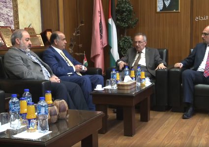 زيارة البروفيسور سعادة سليمان جامعة النجاح لبحث سبل التعاون