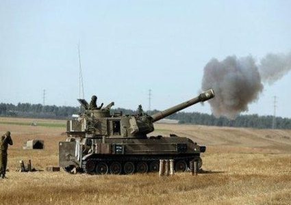 قصف مدفعي شرق جحر الديك جنوب مدينة غزة