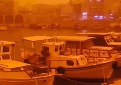 شاهد "السماء البرتقالية" في الصين