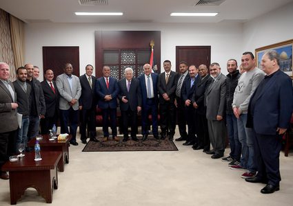 الرئيس يستقبل الوفود العربية المشاركة بمنتدى" تنظيم وإدارة المهرجانات والعروض الرياضية"