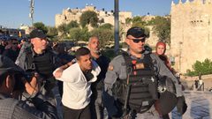 الاحتلال يقمع وقفة تضامنية مع غزة في "باب العامود" ويعتقل شابا
