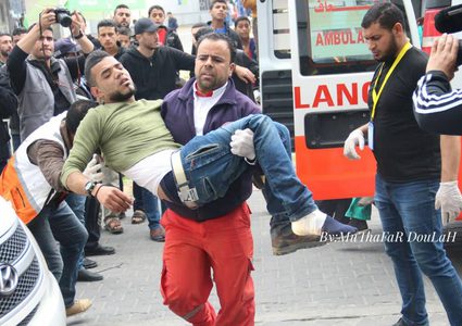 (17) شهيدًا في مسيرة العودة الكبرى بغزة وأعداد الشهداء بشأن القدس وصل (57) شهيدًا