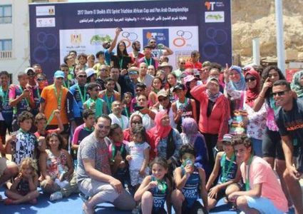 منتخب فلسطين للترايثلون يحصد المركز الأول للبطولة العربية وكأس افريقيا الدولية السادسة