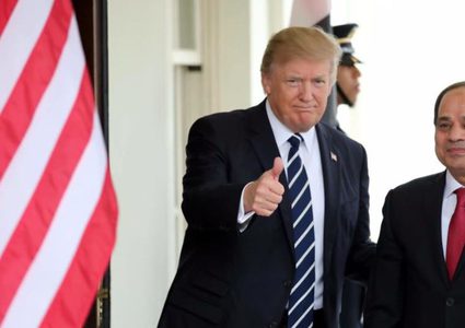 ترامب مهنئًا السيسي: حريصون على تعزيز العلاقات