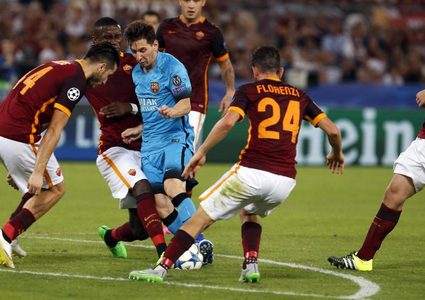 برشلونة يقهر روما برباعية في دوري الأبطال