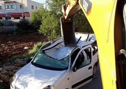 اتلاف 78 مركبة غير قانونية والقاء القبض على مطلوب في نابلس