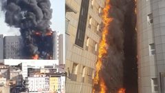 فيديو: حريق ضخم يلتهم مستشفى في إسطنبول