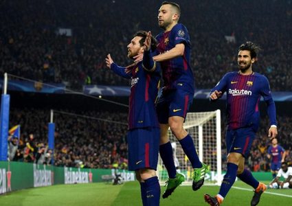 برشلونة يضع قدمه في نصف نهائي دوري الأبطال