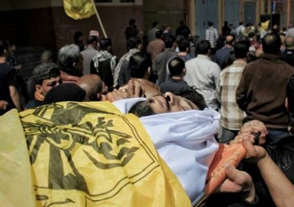 تشييع جثمان الشهيد ثائر رابعة في جباليا