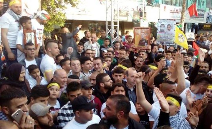 إطلاق فعاليات يوم الأسير الفلسطيني في نابلس