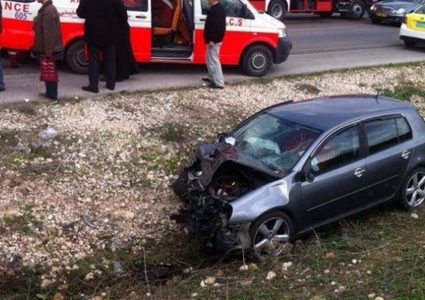 9 إصابات بحادث سير على طريق رام الله - نابلس