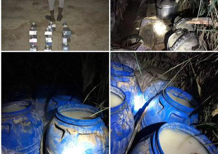 ضبط موقع متكامل لتصنيع الخمور في الرياض