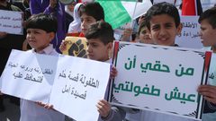 وقفة تضامنية مع الأطفال الأسرى في نابلس