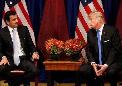 ترامب والأمير تميم في البيت الأبيض لبحث تعزيز العلاقات الثنائية بين البلدين