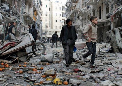 بالفيديو.. دوما تغرق بالجثث