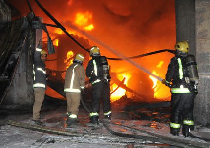 اندلاع حريق في نابلس