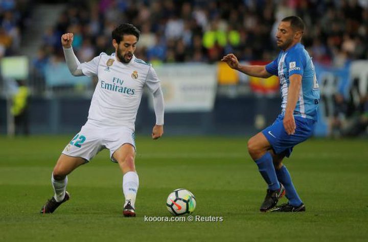 ريال مدريد يقبل هدية برشلونة ويتجاوز مالاجا بثنائية