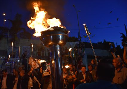 إيقاد شعلة الحرية للأسرى بمهرجان مركزي في طولكرم