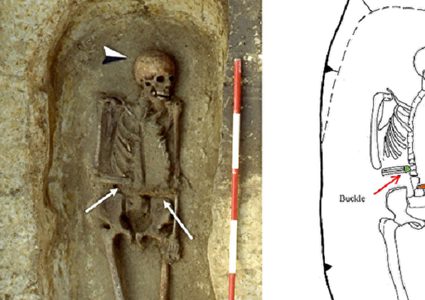 العثور على هيكل عظمي بيد "غير بشرية"!