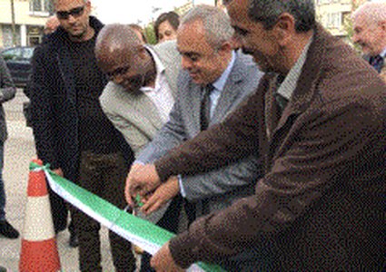 تدشين نصب تذكاري باسم الشهيد نعيم خضر بمدينة اكسل البلجيكية