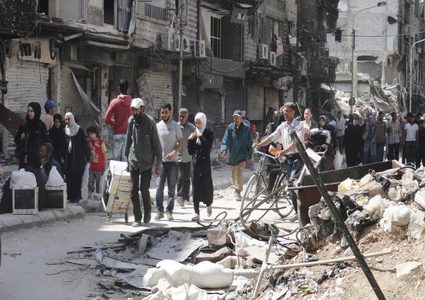 "أونروا" قلقة بشأن سلامة اللاجئين الفلسطينيين بمخيم "اليرموك" جنوبي دمشق